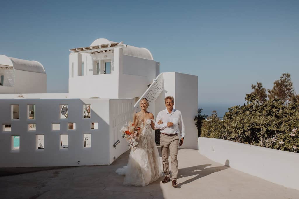 Bryllup i Santorini