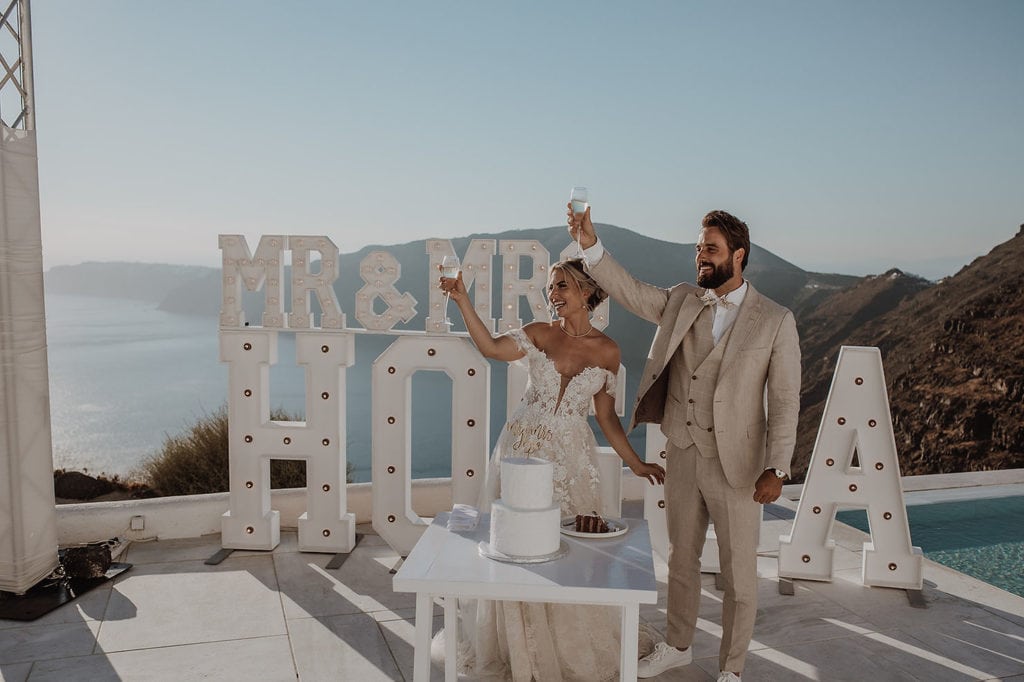 Bryllup i Santorini